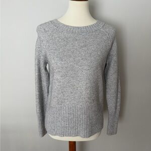 Boden Light Gray Wool Women's Crew Neck Sweater